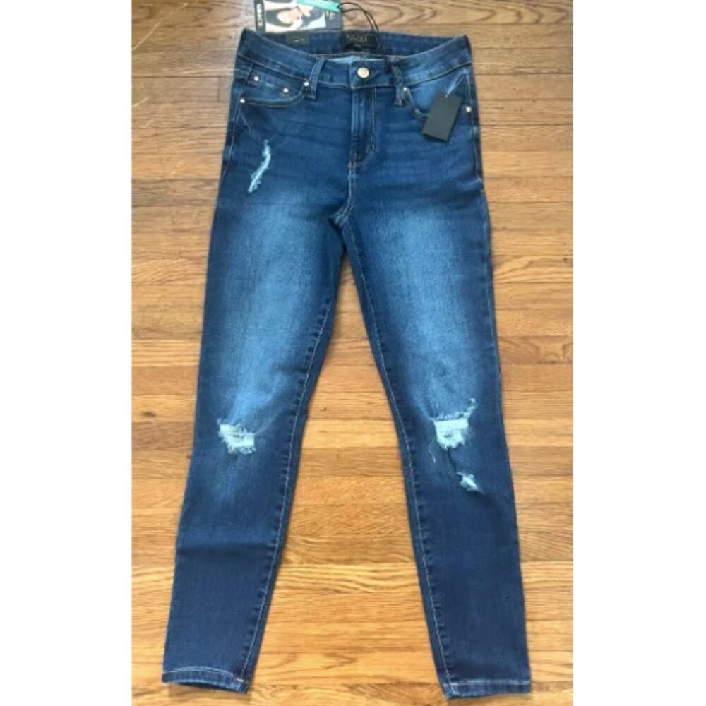 Rachel Roy Grace Mid Rise Ankle Skinny Dark Wash Jeans Size 26 / 2